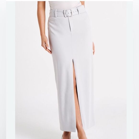 Meshki Daria Suiting Midi Skirt - Ice Grey
Size: XS - Picture 3 of 3